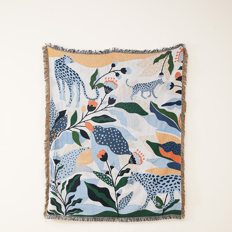 Artistic Sketch Throw Blanket, Camping Blanket, Leisure Blanket, Nap Blanket, Sofa Throw, Picnic Blanket, Bed End Blanket