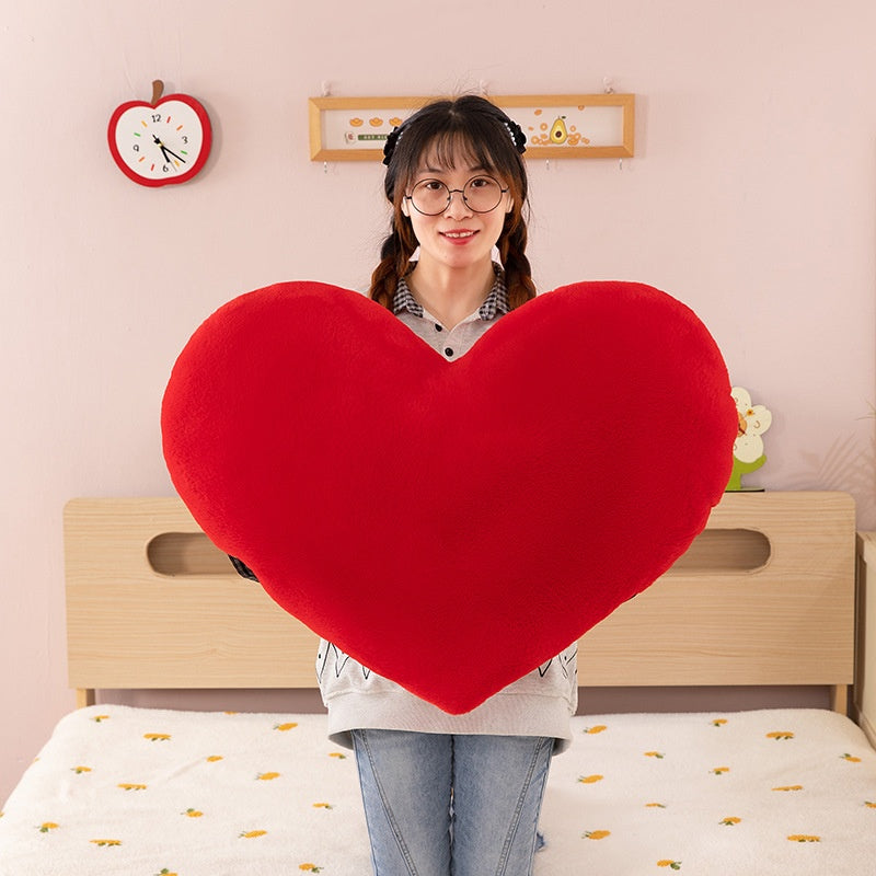 Heart-shaped Plush Pillow Cushion for Dance Valentine's Day Wedding and Couple Gifts